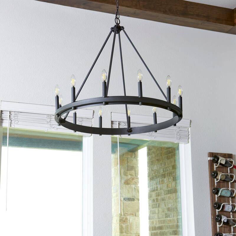 Quorum International 611-12 Aura 12 Light 32" Wide Taper Candle Ring