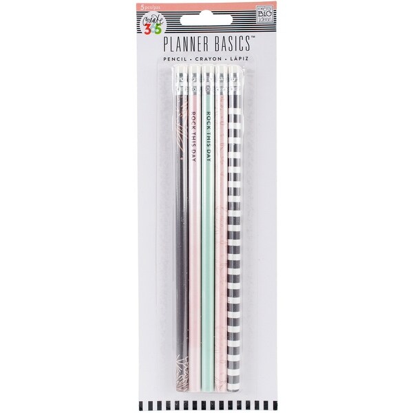 Create 365 Happy Planner Pencils 5/Pkg-Rose