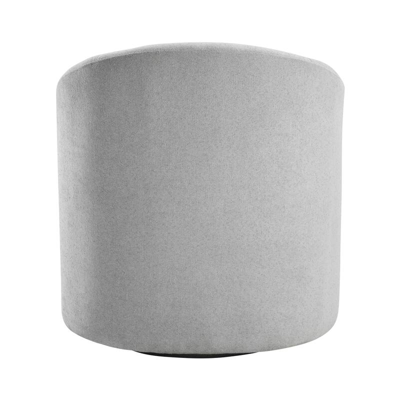 Tapestry 28.5" Boucle Swivel Chair - 360-Degree Metal Swivel Base
