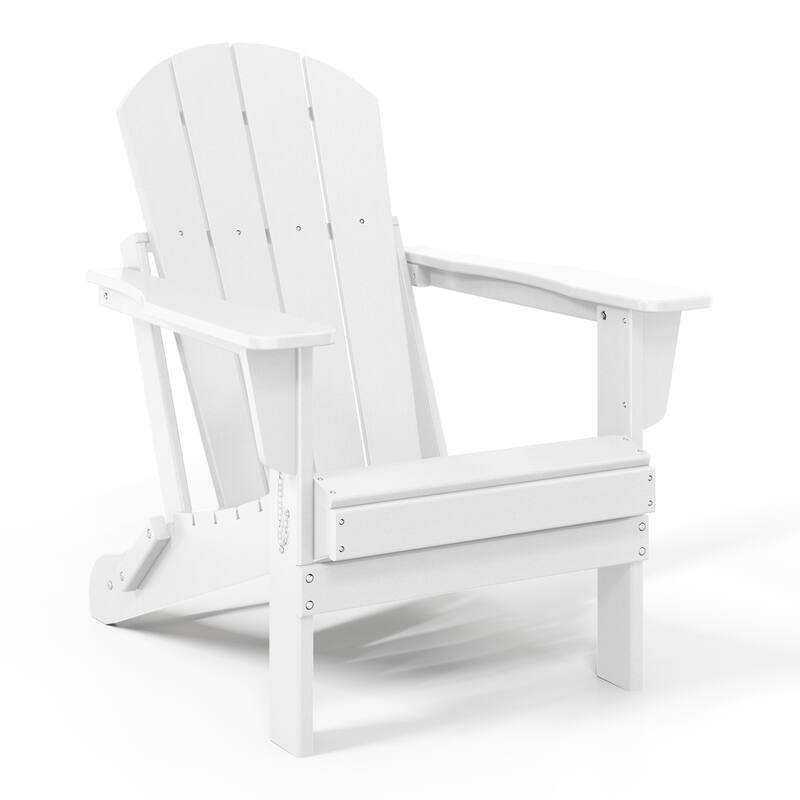 Laguna Outdoor 5-Piece Adirondack Chair With Square Coffee Table Conversation Set