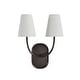 preview thumbnail 1 of 3, Megara 15.5" Height Wall Sconce, Brown - 12 x 15.5 x 5.75