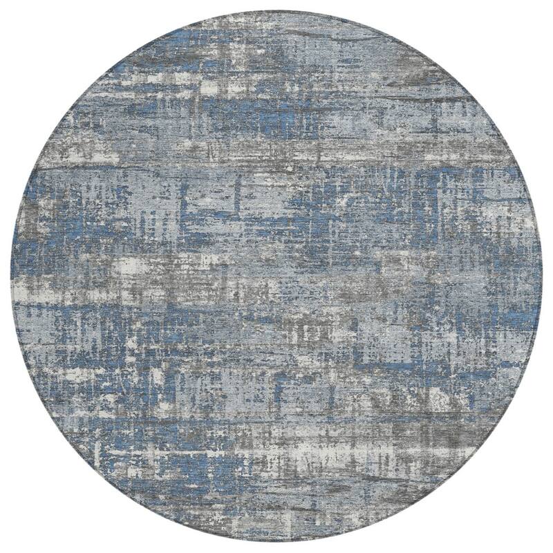 HomeRoots Geometric Transitional Rectangle Outdoor Rug