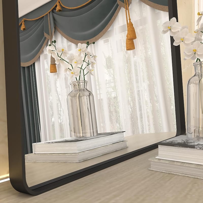 Aluminum alloy Framed Tempered Glass Wall Bathroom Vanity Mirror