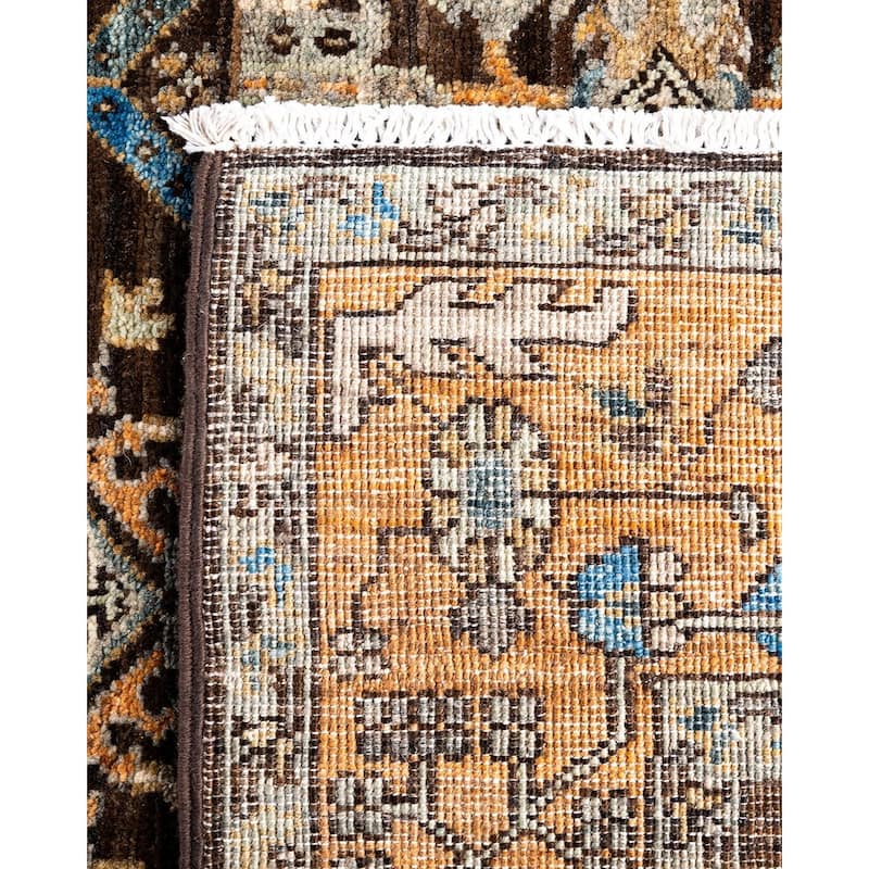 Serapi One-of-a-Kind Hand-Knotted Area Rug - Brown, 4' 0" x 5' 11" - 4' 0" x 5' 11"