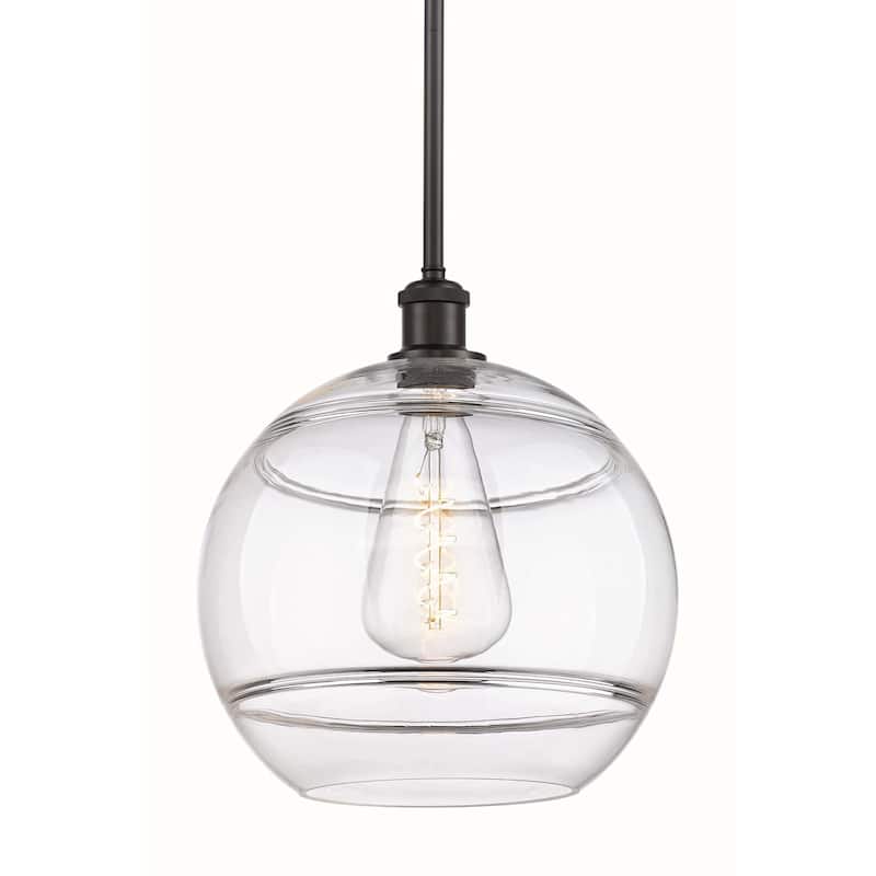 Innovations Lighting 516-1S-14-12 Rochester Pendant Rochester 12" Wide - Oil Rubbed Bronze / Clear