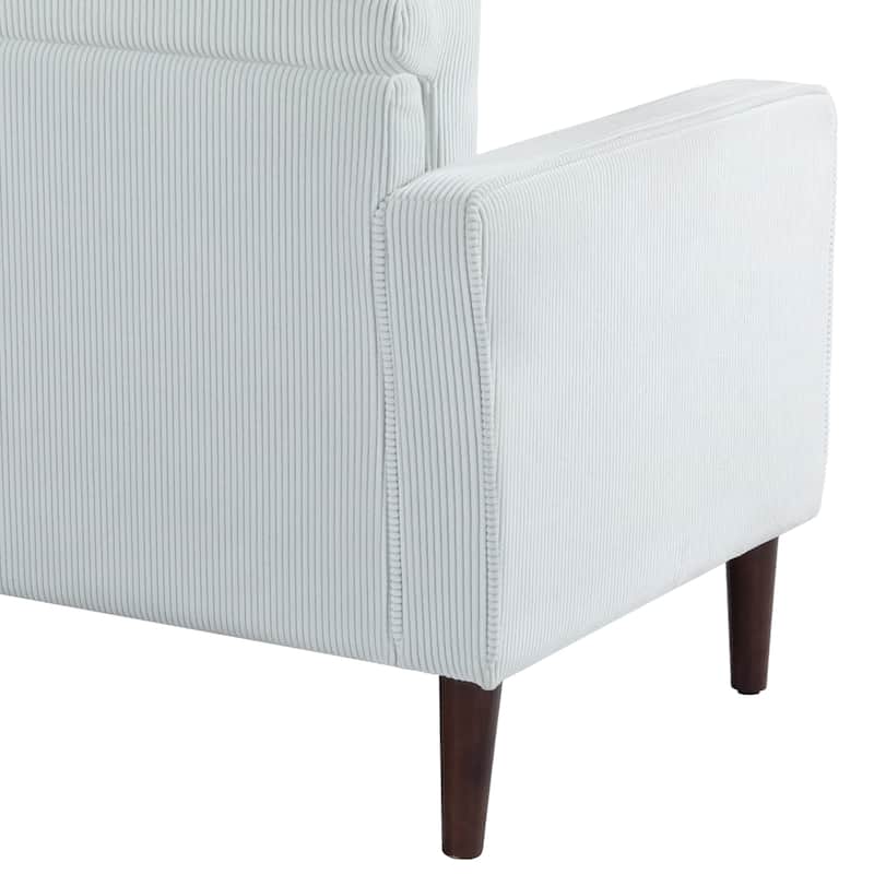 62.5'' W Corduroy Couch Upholstered Square Arm Sofa
