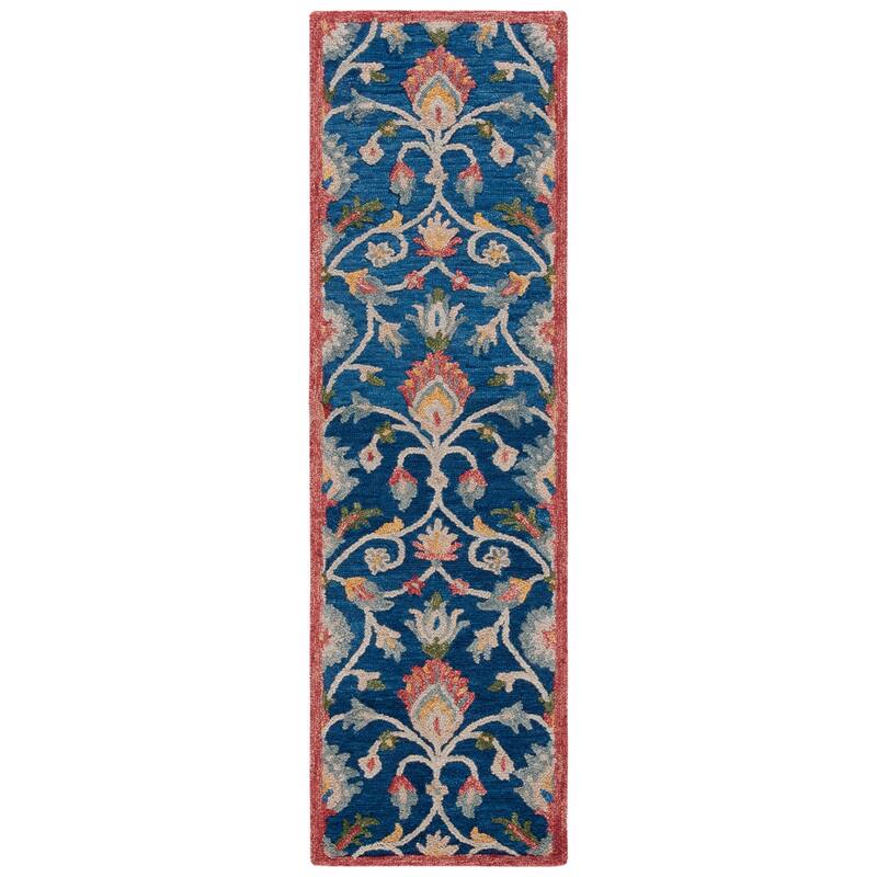 SAFAVIEH Handmade Blossom Violanta Floral Wool Rug