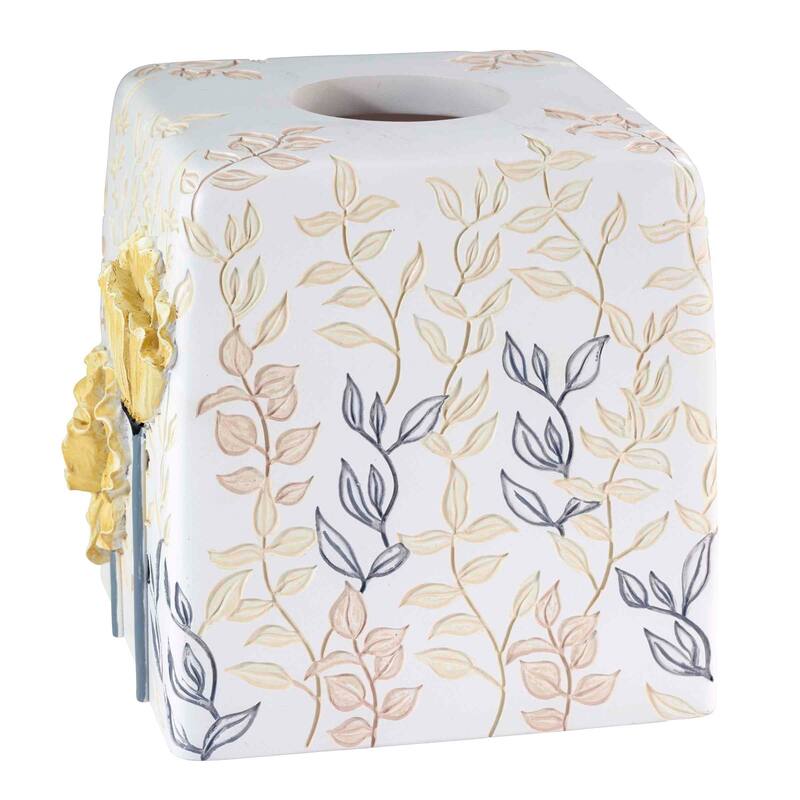 Avanti Linens Marielle Tissue Cover - Yellow - Tissue Cover