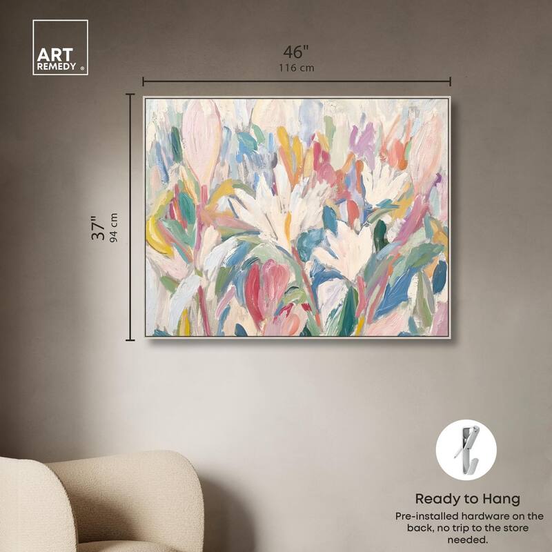 Morning Mist Bloom I Canvas by Art Remedy