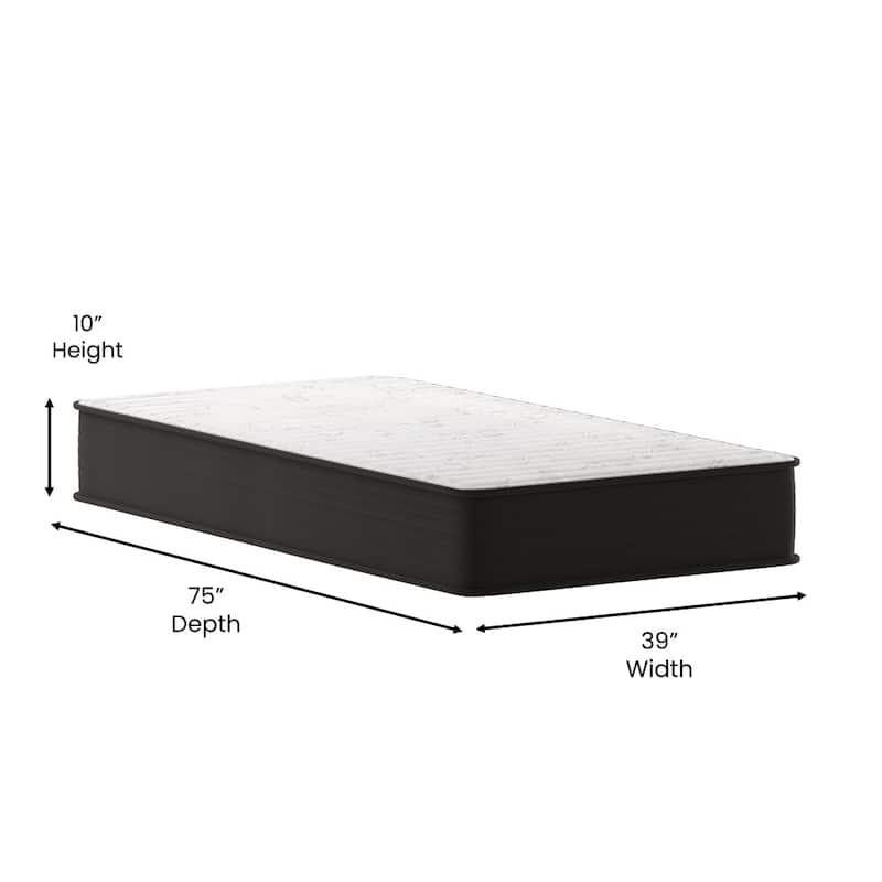 10" Hybrid Foam and Pocket Spring Mattress, Mattress in a Box