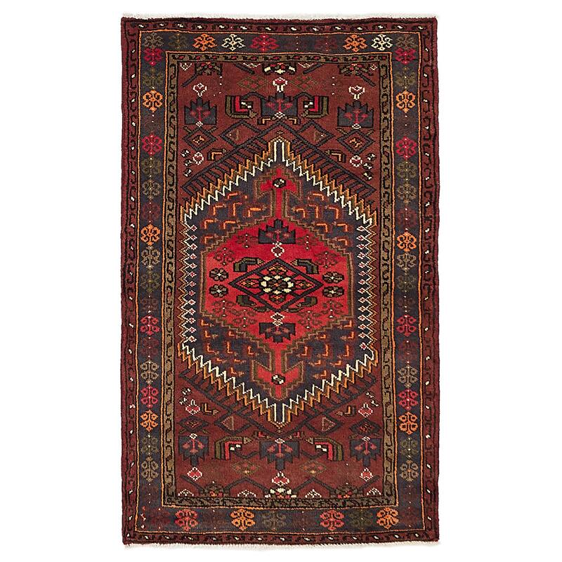 ECARPETGALLERY Hand-knotted Andelz Red Wool Rug - 3'2 x 5'1