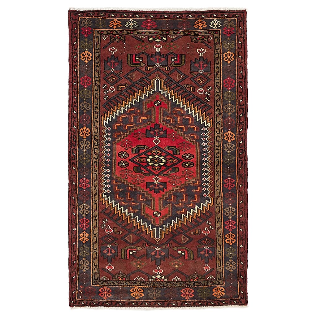 ECARPETGALLERY Hand-knotted Andelz Red Wool Rug - 3'2 x 5'1