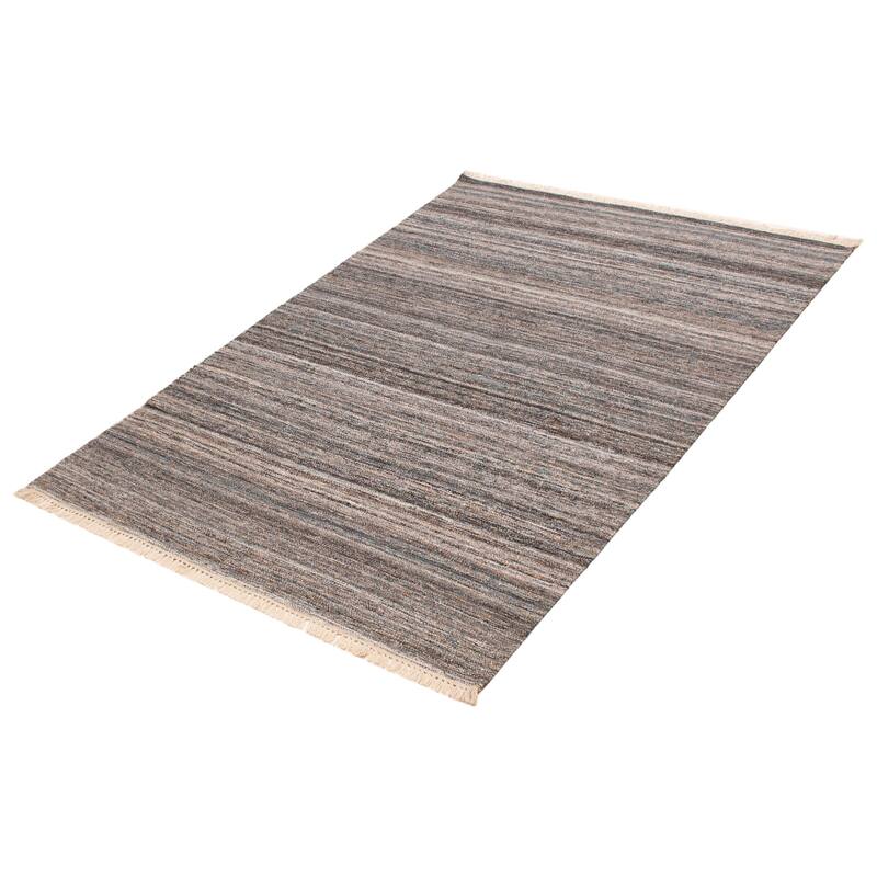 Boho Grey Kilim 5'3" x 7'8" - 5'3 x 7'8