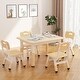 preview thumbnail 8 of 13, Kids Table and 4 Chairs Set, Height Adjustable Toddler Table and Chair Set