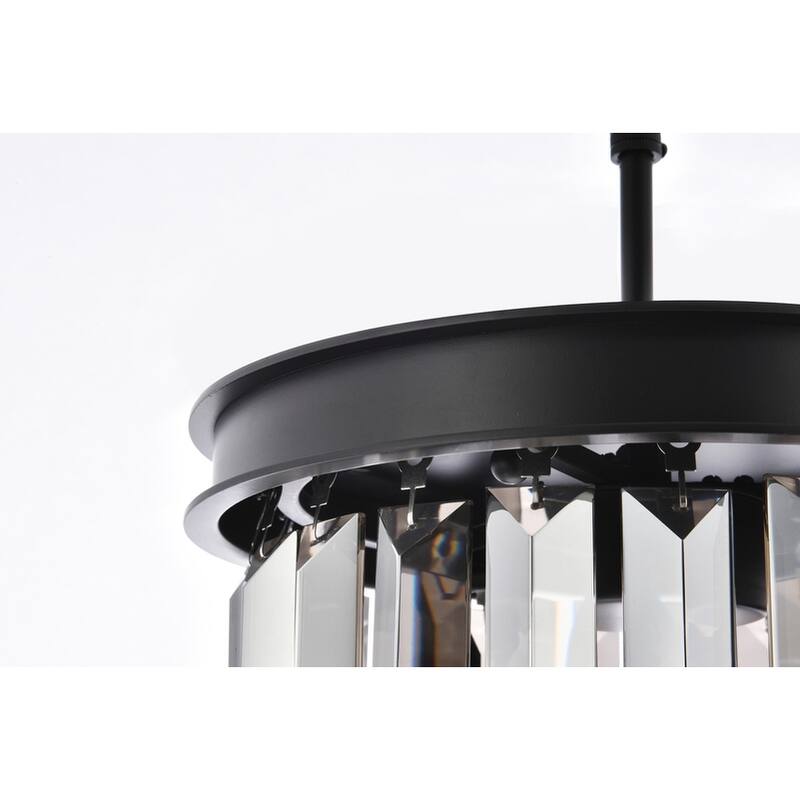 Royce Edge 3-Light Matte Black Pendant