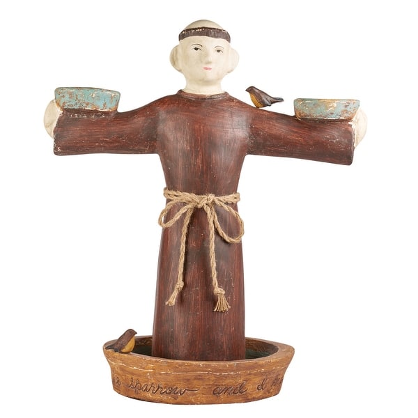 Shop Jeremie St Francis Of Assisi Garden Sculpture Bird Feeder
