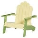 preview thumbnail 3 of 30, Outsunny Kids Pine Wood Adirondack Lounger Chair with Slat Style Backrest and Wide Seat for Age 1-4 - 20" x 19.75" x 20.75"