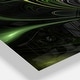 preview thumbnail 5 of 13, Designart 'Multi Colored Green Stained Glass' Oversized Modern Wall CLock