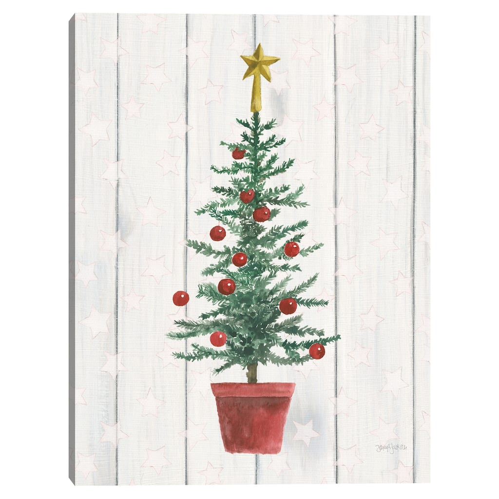 Welcome Christmas IV by Jenaya Jackson Canvas Art Print