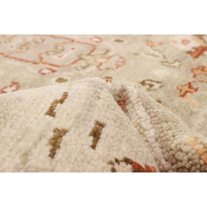 ECARPETGALLERY Hand-knotted Jules Serapi Khaki Wool Rug - 5'11 x 9'0
