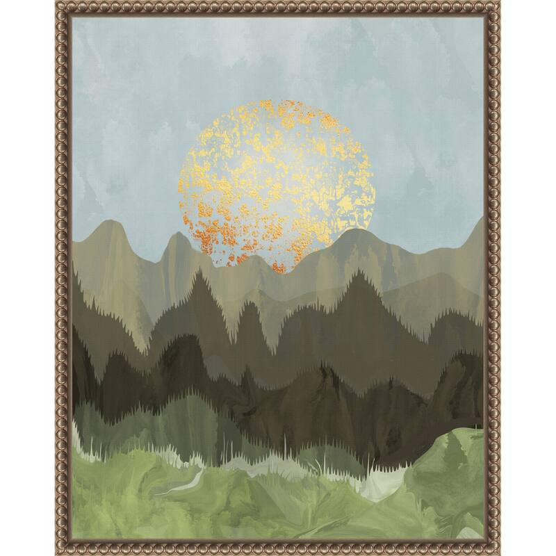 Mountain View by Sannel Larson Framed Canvas Wall Art Print