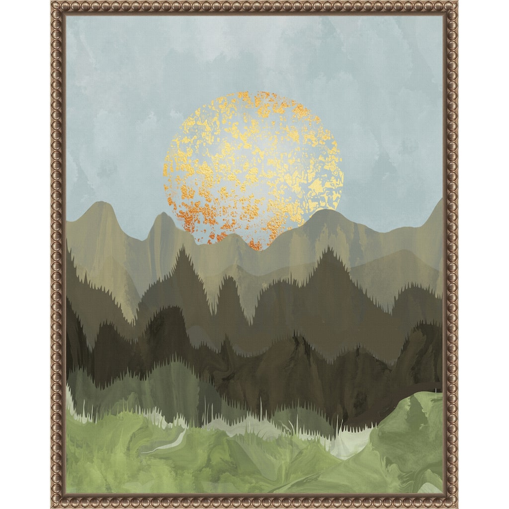 Mountain View by Sannel Larson Framed Canvas Wall Art Print