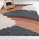 preview thumbnail 6 of 8, Mod-Tod Bella Kids Rainbow Shag Area Rug 5'3" x 7' - Grey