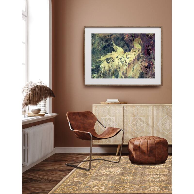 ECARPETGALLERY Hand-knotted Oushak Grey Wool Rug - 7'10 x 9'11