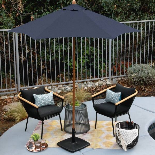 castlecreek patio umbrella CASTLECREEK 9' Outdoor Patio Umbrella, Waterproof Sun Shade with  Push-Button Tilt for Pool Deck