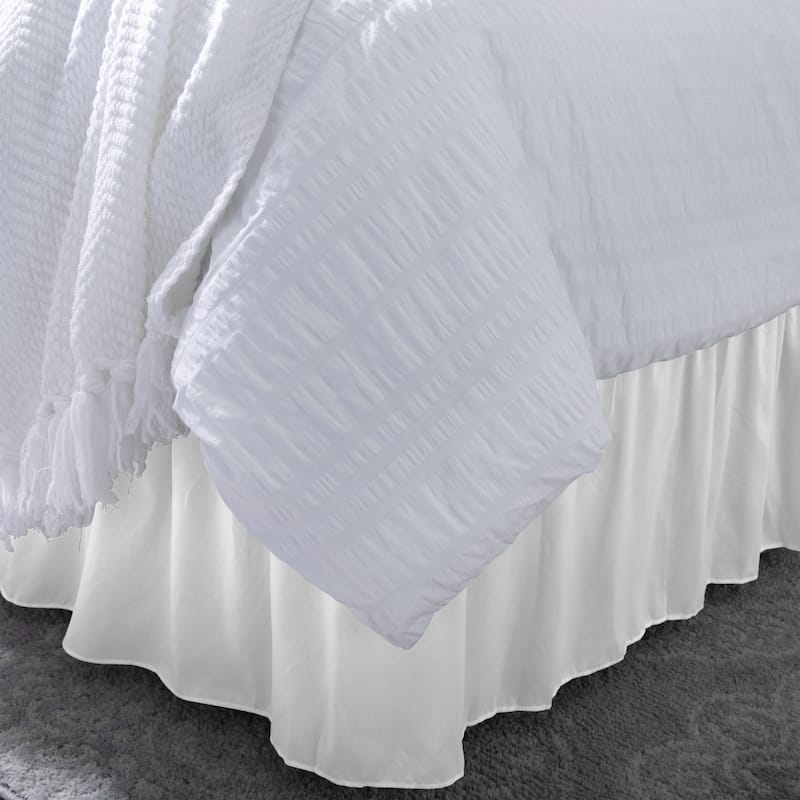 Home Details Wrap Around Bed Ruffle Twin/Full in White