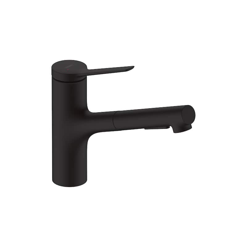 Hansgrohe 74800 Zesis 1.75 GPM Single Hole Pull Out Kitchen Faucet - Matte Black