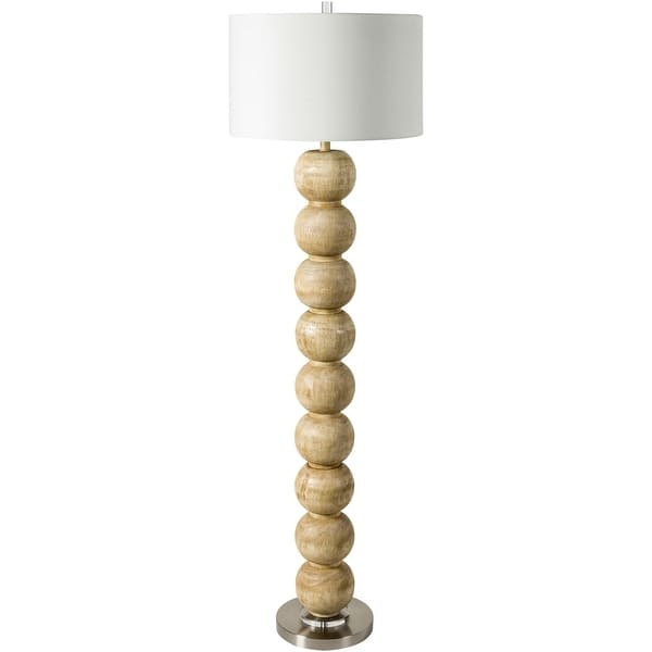 Becke Bubble Transitional Floor Lamp - Natural