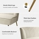 preview thumbnail 111 of 114, HULALA HOME Monica Modern Velvet Curved Tufted Back Loveseat with Metal Tapered Legs