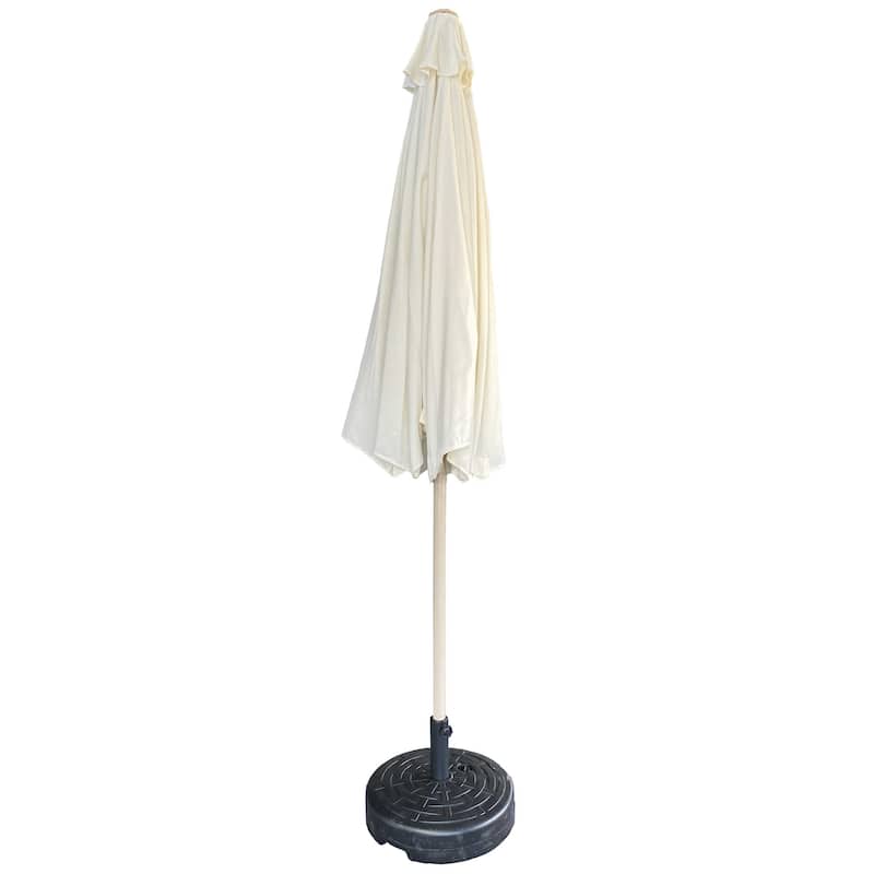 Outdoor Heavy-Duty Umbrella with UV-Resistant Canopy and User-Friendly Design - Beige