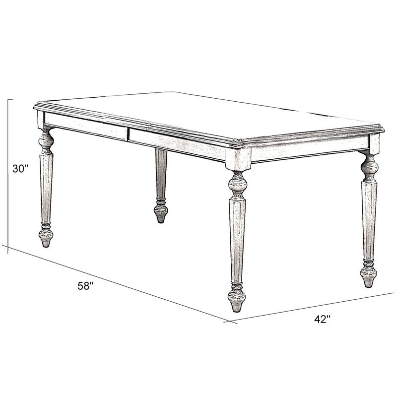Extendable Dining Table - Butterfly Leaf Table, Seats 8, Rectangular Table, 58-76" - 58