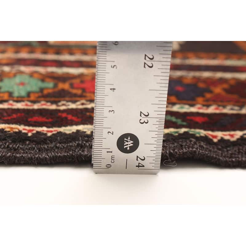 ECARPETGALLERY Hand-knotted Teimani Black Wool Rug - 3'7 x 6'3