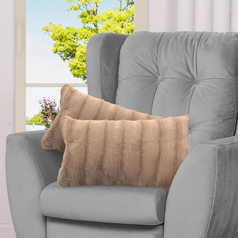 Cheer Collection Decorative Throw Pillows (Set of 2) - Sand