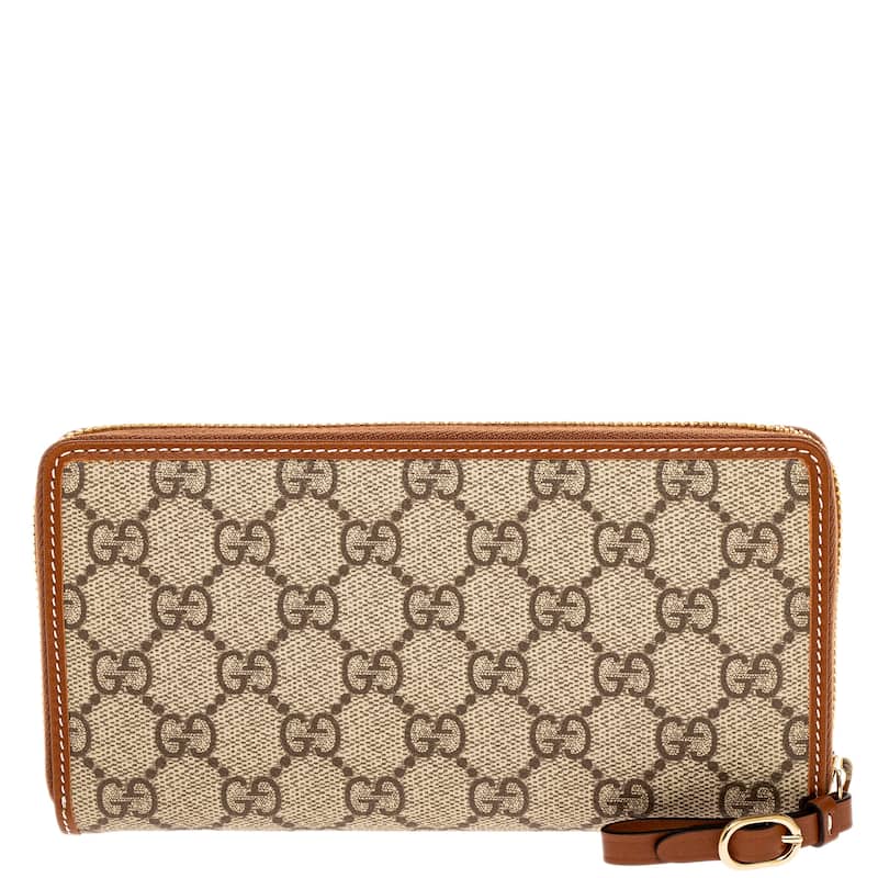 Gucci GG Emblem Zip Around Wallet