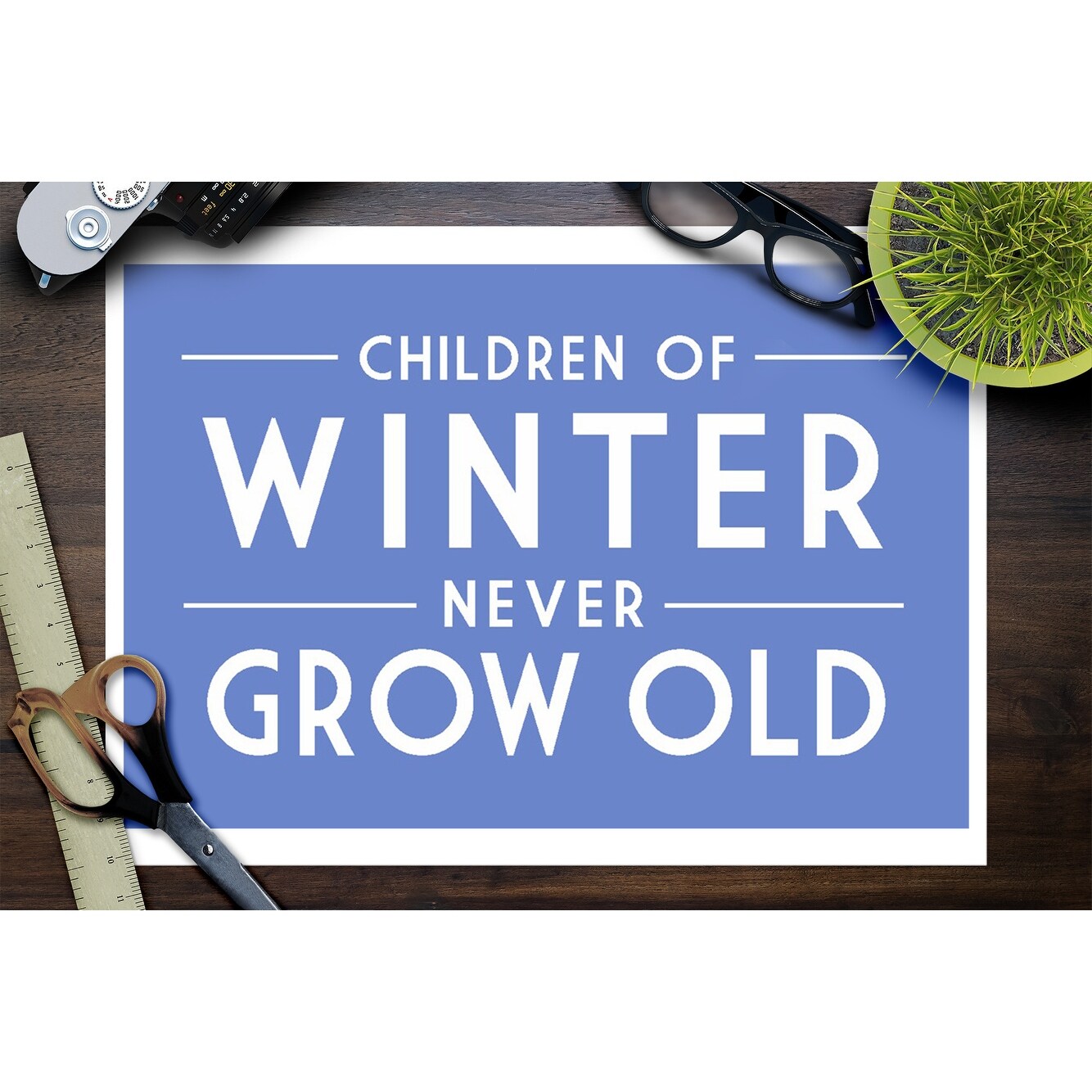 Shop Children Of Winter Never Grow Old Simply Said Lantern