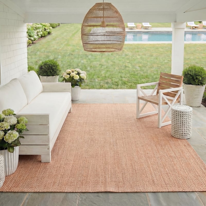 SAFAVIEH Courtyard Begajeta Indoor/Outdoor Waterproof Patio Backyard Rug.