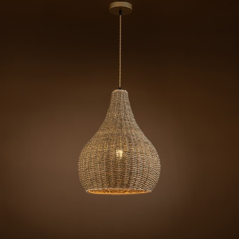 Annika Rattan Pendant Light - 19.7" x 15.7"