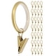 preview thumbnail 20 of 24, Meriville Drapery Curtain Rings with Clip - 1.5-Inch Inner Diameter with insert