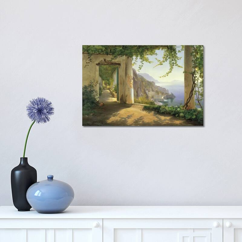 iCanvas "View To The Amalfi Coast" by Carl Frederick Aagaard Canvas Print - 12x18x1.5