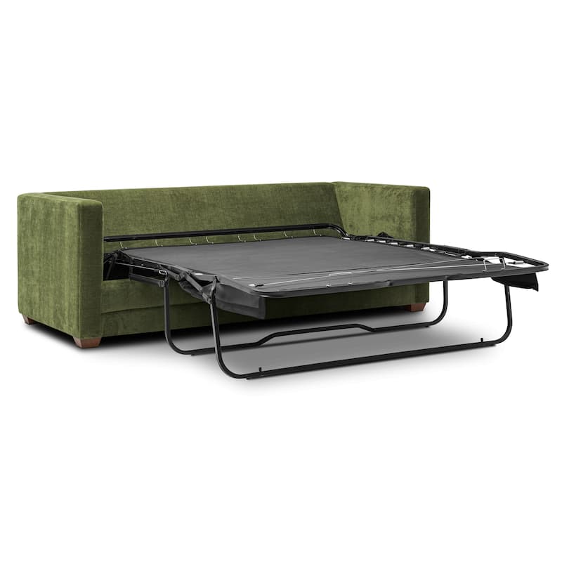 Poly and Bark Napa 82" Pull-Out Sofa Bed in Distressed Green