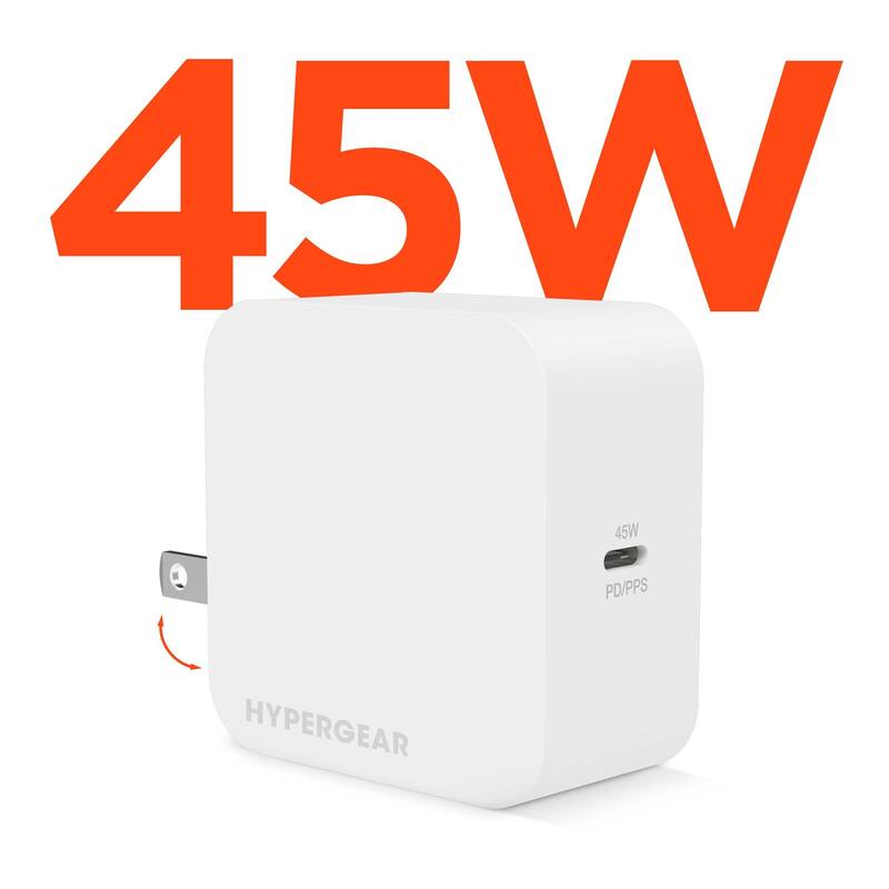 HyperGear PD45W USB-C Wall Charger - White