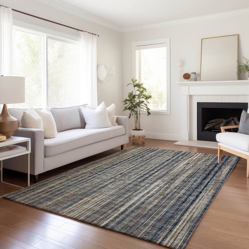 Premium Washable Super Soft Modern Stripes Mayfield Rug