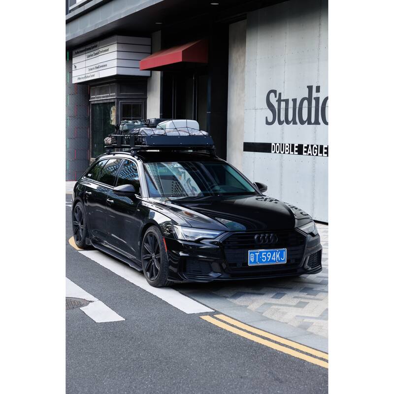 Roof Rack Basket Rooftop Steel Rack, Cargo Carrier with 250 Lbs Capacity, Extension Black Car Top Luggage Holder 64" Universal