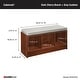 preview thumbnail 10 of 21, Porch & Den Southbrook 3-cube Storage Bench w/ Grey Cushion