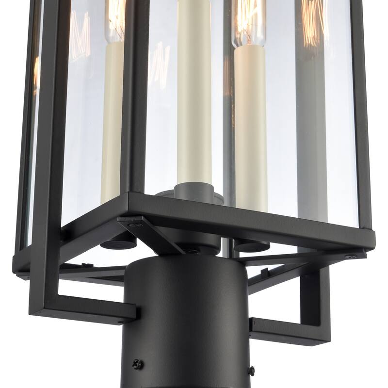 Elk Home Gladwyn 21.5'' High 3-Light Outdoor Post Light - Matte Black