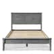 Grain Wood Furniture Greenport Louvered Solid Wood Platform Bed - Brushed Grey - Full